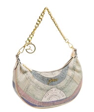 GATTINONI PLANETARIUM Halbmondf&ouml;rmige Hobo-Tasche mit Schultergurt Aquarell/Beige - Damentaschen - 2