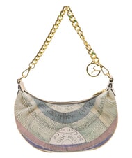 GATTINONI PLANETARIUM Halbmondf&ouml;rmige Hobo-Tasche mit Schultergurt Aquarell/Beige - Damentaschen - 4