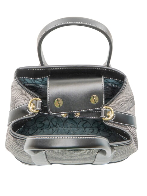 PLANETARIUM Handtasche mit Schulterriemen monochrom hellgrau/schwarz - Damentaschen