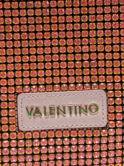 NABILAH Clutch mit Strasssteinen und Schultergurt Rose - Damentaschen