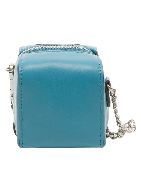 MUSE Schl&uuml;sselanh&auml;nger aus Leder mit Kette Himmelblau - Schl&uuml;sselanh&auml;nger und Schl&uuml;sseletuis