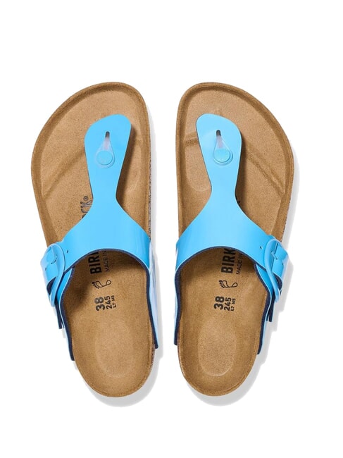 GIZEH BIG BUCKLE Sandalen Patenthimmelblau - Damenschuhe