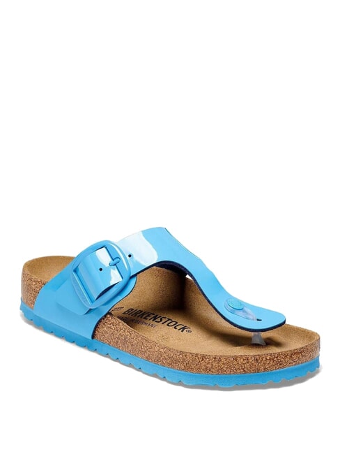 GIZEH BIG BUCKLE Sandalen Patenthimmelblau - Damenschuhe