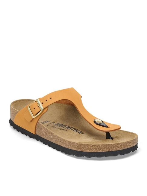 GIZEH Ledersandalen gebranntes Orange - Damenschuhe