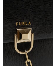 FURLA MISS MIMI Handtasche mit Schulterriemen W&uuml;ste + Schwarz - Damentaschen - 3