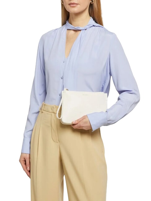 LORINE Lederclutch Wei&szlig; - Damentaschen