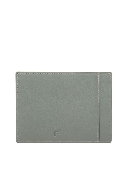 BUSINESS Kartenetui aus Leder Grau - Brieftaschen Herren