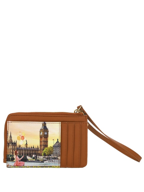 YESBAG Flaches Kartenetui mit Rei&szlig;verschluss und Handgelenkschlaufe gelbe Blume - Brieftaschen Damen