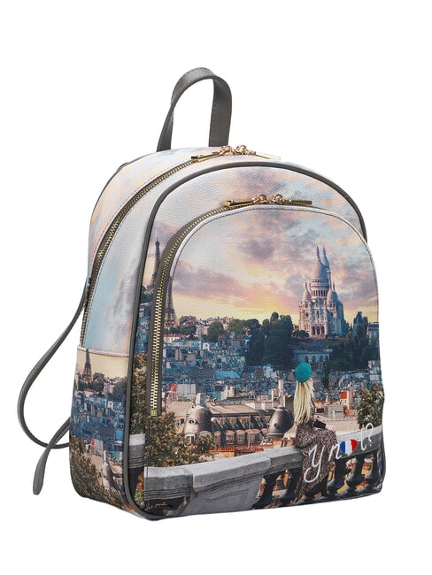 YESBAG Runder Rucksack mit zwei F&auml;chern Paris / Kor - Damentaschen