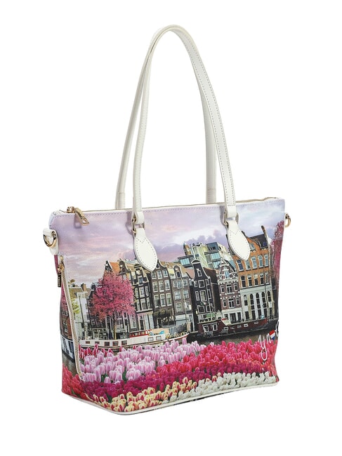 YESBAG Mittelgro&szlig;e Schultertasche Tulpen - Damentaschen