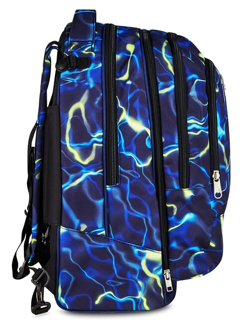 ELECTRICVIBE BOY Dreifach-Rollen-Trolley-Rucksack blautief - Rucks&auml;cke mit Trolleyfunktion