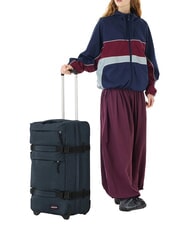 EASTPAK TRANSIT'R PLUS M Mittlerer Trolley dreifach denim - Halbharte Trolleys - 6