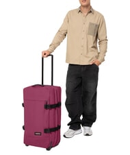 EASTPAK TRANVERZ M Mittlerer Trolley Wein Burgunder - Halbharte Trolleys - 6