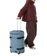 EASTPAK TRANSIT'R PLUS M Mittlerer Trolley Planenstaub blau - Halbharte Trolleys - 6
