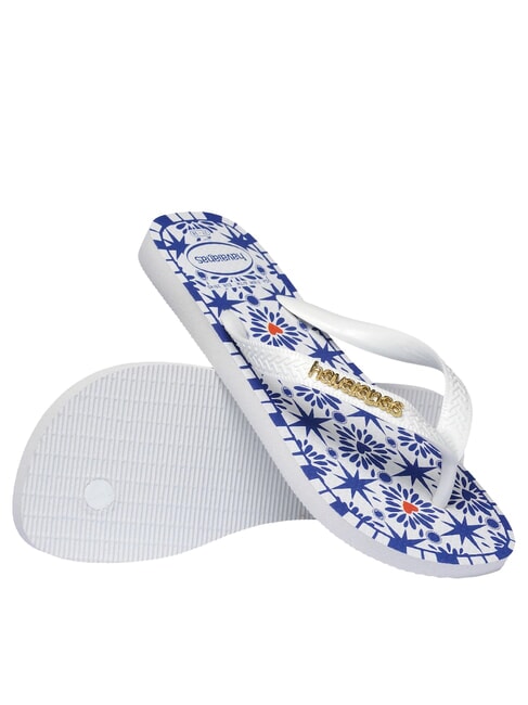 TOP SAO LUIS Gummi-Flip-Flops Wei&szlig; - Damenschuhe