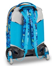 SJGANG JOYFUL PINS BOY  BLAUER DRUCK - Rucks&auml;cke mit Trolleyfunktion - 4