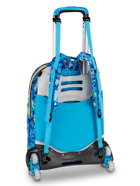 JOYFUL PINS BOY  BLAUER DRUCK - Rucks&auml;cke mit Trolleyfunktion