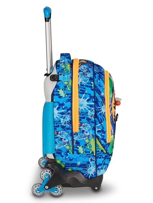 JOYFUL PINS BOY  BLAUER DRUCK - Rucks&auml;cke mit Trolleyfunktion