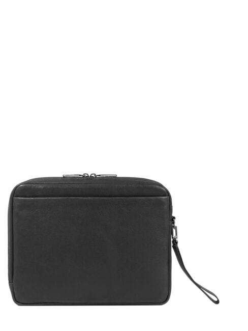 S129 Lederclutch Schwarz - Damentaschen