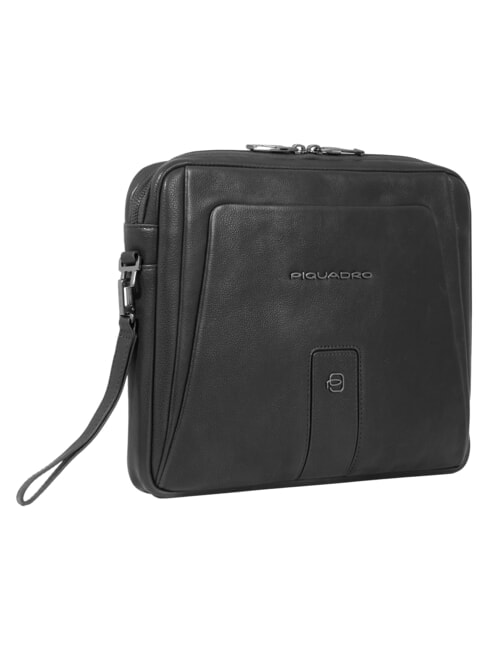 S129 Lederclutch Schwarz - Damentaschen