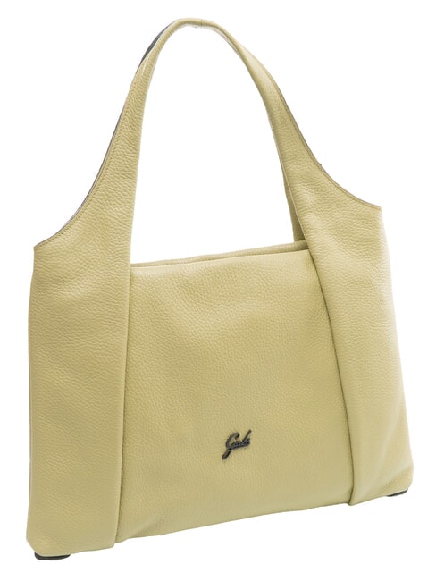 ZEYNEP Flache Schultertasche, mittel Seladon - Damentaschen
