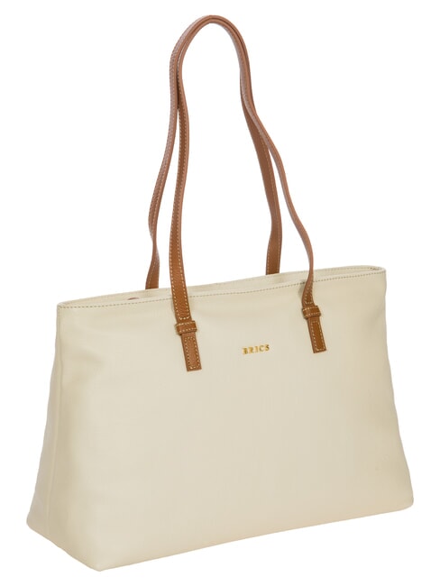 CREMONA S Leder-Einkaufstasche, Schultertasche CREME - Damentaschen