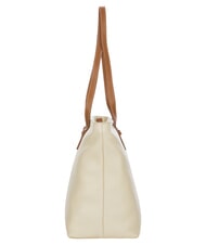 BRIC&rsquo;S CREMONA S Leder-Einkaufstasche, Schultertasche CREME - Damentaschen - 4
