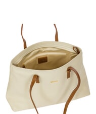 BRIC&rsquo;S CREMONA S Leder-Einkaufstasche, Schultertasche CREME - Damentaschen - 5