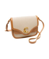 COCCINELLE C-ME CANVAS Mini-Schultertasche aus Leder - Damentaschen