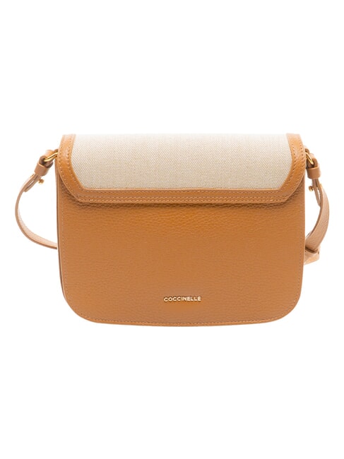 C-ME CANVAS Mini-Schultertasche aus Leder Riff / Pfirsich - Damentaschen
