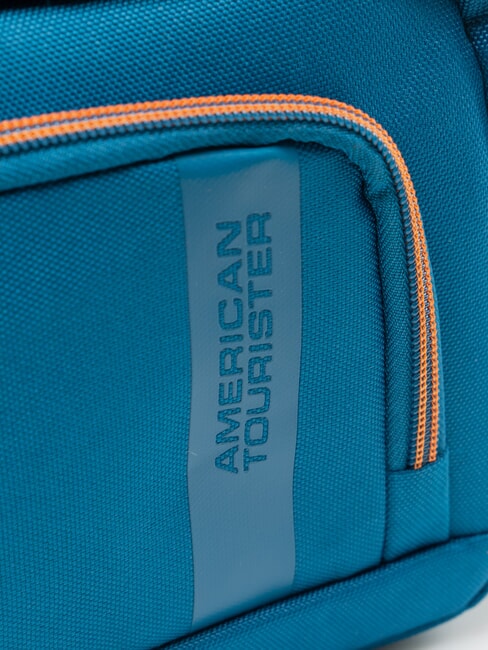 BLAZING RIDE Kosmetikkoffer mit Vordertasche T&uuml;rkis/Orange - Beauty-Case