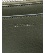 COCCINELLE STG SOFT Kosmetikkoffer aus geh&auml;mmertem Leder Algen - Beauty-Case - 4