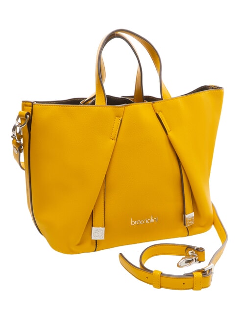 GIO Tasche mit abnehmbarer Pochette Gelb - Damentaschen