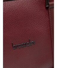 BRACCIALINI HELLEN Handtasche, Leder Burgund - Damentaschen - 4