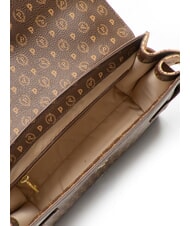 POLLINI HERITAGE Handtasche mit Schulterriemen braun / creme - Damentaschen - 5