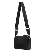 CALVIN KLEIN QUILTED NYLON Mini-Schultertasche mit Schultergurt auf Schwarz - Damentaschen - 3