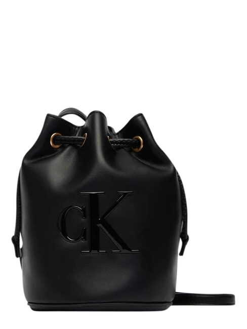 BOLD CK Beuteltasche mit Schultergurt auf Schwarz - Damentaschen