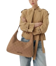 CALVIN KLEIN EMBLEM JAQUARD Die Schultertasche - Damentaschen
