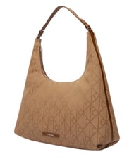 CALVIN KLEIN EMBLEM JAQUARD Die Schultertasche Maisstroh/tbd aop jqd - Damentaschen - 4
