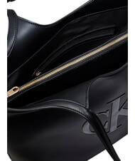 CALVIN KLEIN BOLD CK Einkaufstasche, Umh&auml;ngetasche auf Schwarz - Damentaschen - 4