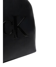 CALVIN KLEIN BOLD CK Laptop-Rucksack, einzelnes Fach auf Schwarz - Damentaschen - 5