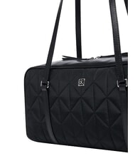 CALVIN KLEIN QUILTED NYLON Die Schultertasche auf Schwarz - Damentaschen - 5