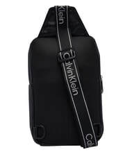 CALVIN KLEIN BOLD LOGO WEBBING Umh&auml;ngetasche auf Schwarz - Umh&auml;ngetaschen Herren - 3