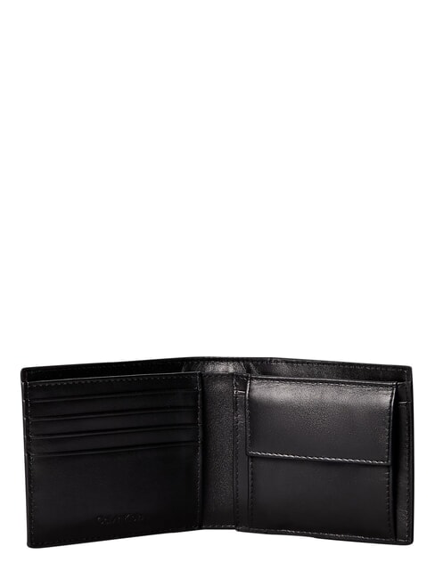 RAISED Geldb&ouml;rse mit M&uuml;nzfach auf Schwarz - Brieftaschen Herren