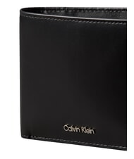 CALVIN KLEIN RAISED Geldb&ouml;rse mit M&uuml;nzfach auf Schwarz - Brieftaschen Herren - 4