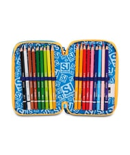 SJGANG JOYFUL PINS BOY Federm&auml;ppchen mit Schulset BLAUER DRUCK - Etuis und Zubeh&ouml;r - 3