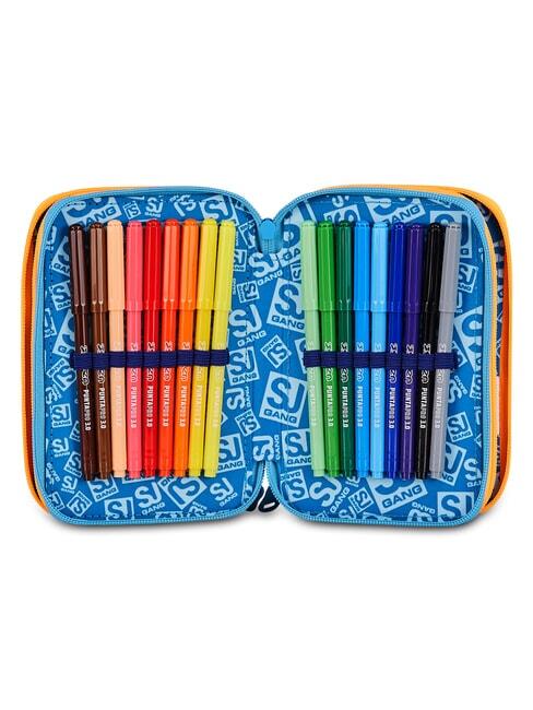 JOYFUL PINS BOY Federm&auml;ppchen mit Schulset BLAUER DRUCK - Etuis und Zubeh&ouml;r