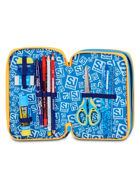 JOYFUL PINS BOY Federm&auml;ppchen mit Schulset BLAUER DRUCK - Etuis und Zubeh&ouml;r