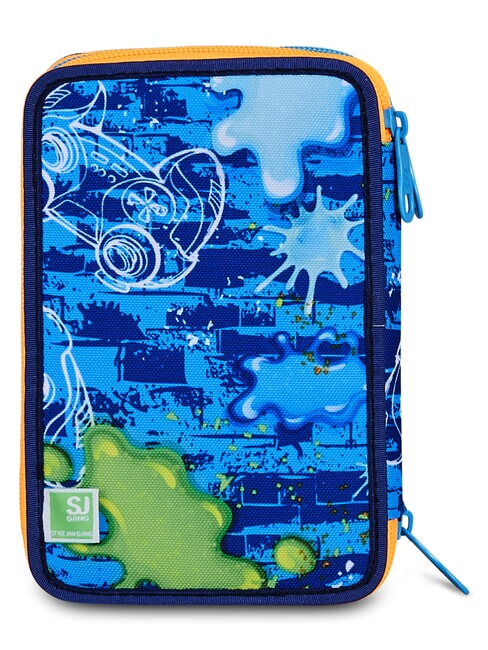 JOYFUL PINS BOY Federm&auml;ppchen mit Schulset BLAUER DRUCK - Etuis und Zubeh&ouml;r