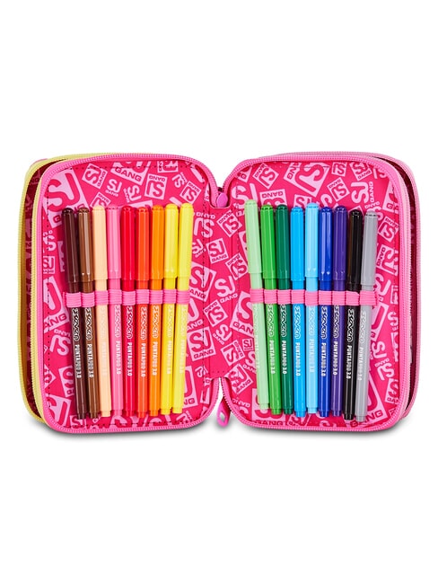 JOYFUL PINS GIRL Federm&auml;ppchen mit Schulset fuchsiafluo - Etuis und Zubeh&ouml;r